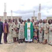 MMGC Parishioners visit the building site of St. Alphonse Catholic Church, Ga Odumase